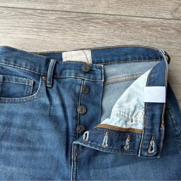 Everlane The Vintage Skinny Ankle Jeans Button Fly Raw Hem - Picture 6 of 16